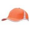 Cap - mod. 4004:Orange, Polyester, White
